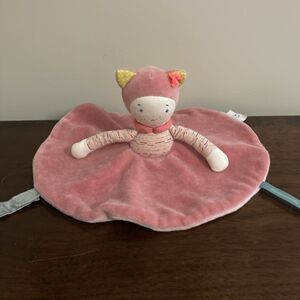 Moulin Roty Mademoiselle et Ribambelle Doudou Lovey Cat Pink Doll France